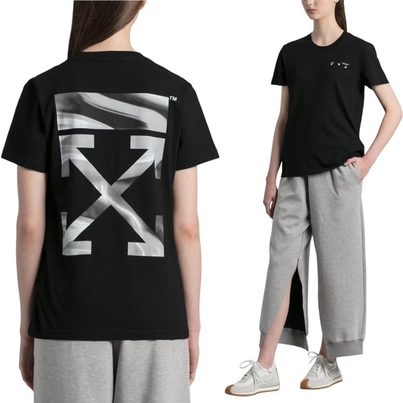 Off-White Tops - OFF WHITE Liquid Arrows Tee